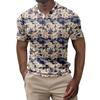 Мужская летняя рубашка для гольфа с принтом «Гавайи», с короткими рукавами, повседневная модная рубашка для мужчин