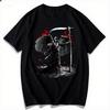 2025 American Retro Dark Element Printed Short-sleeved Summer Casual Fashion Top Crew Neck Cotton Cool Breathable T-shirt