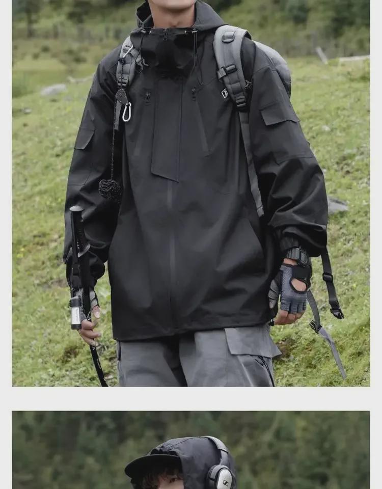 Мужская ветрозащитная водонепроницаемая куртка Mountain Outdoor — модная функциональная рабочая одежда в американском стиле для весны и осени