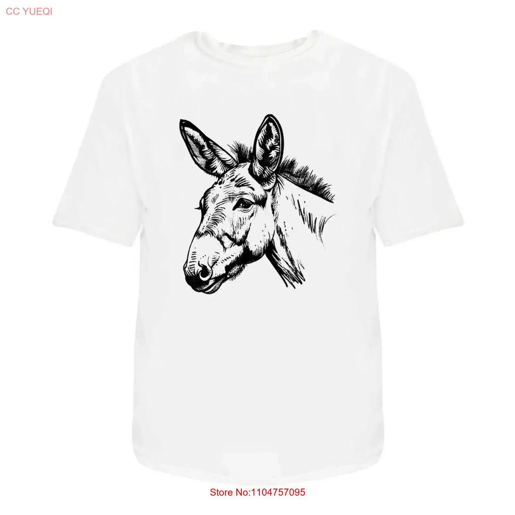 Donkey Portrait T Shirt 100 Cotton S Xxl Ta056461 Vintage Breathable Comfortable Streetwear Slightly Unisex Homme