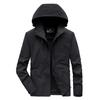 Spring and Autumn New Men's Jacket Loose Casual Hooded Large Size Loose Men's Top Coat