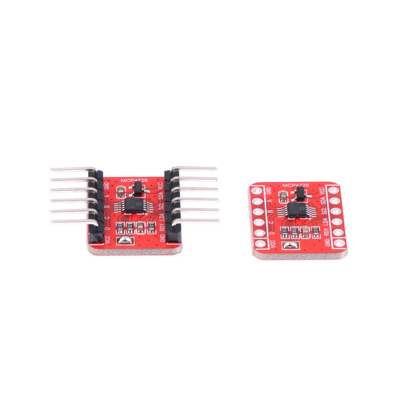 Mcp4728 12-Bit Dac Module 4-Channel Interface Programmable Voltage Reference With Eeprom Storage For Electronics Projects