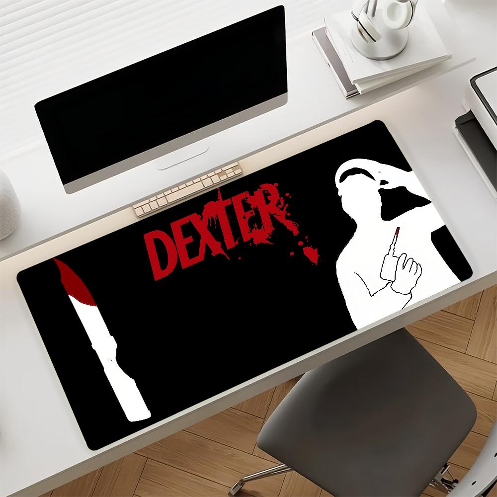 TV Show Dexter Mouse Pad Non-slip Locking Edge DeskMat PC Laptop Accessories Rubber Office Keyboard Large Game
