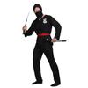 Men's Ninja Costume Fancy Dress Cosplay Halloween Party Outfit for Adult Black Suit