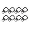 8Pcs Heavy Load D Ring Metal Pull Hook Square Shape Trailer Anchors Lashing Ring Cargo Hook Tie Down Ring for Car Truck RV