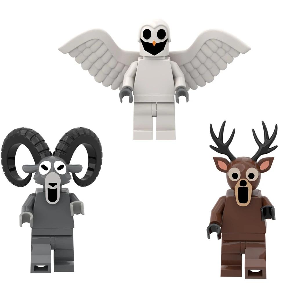 99 Nights In The Forest Deer Owl Goat Monster Building Blocks Set Children's Toys Plastic Doll Model Assembled Building Blocks