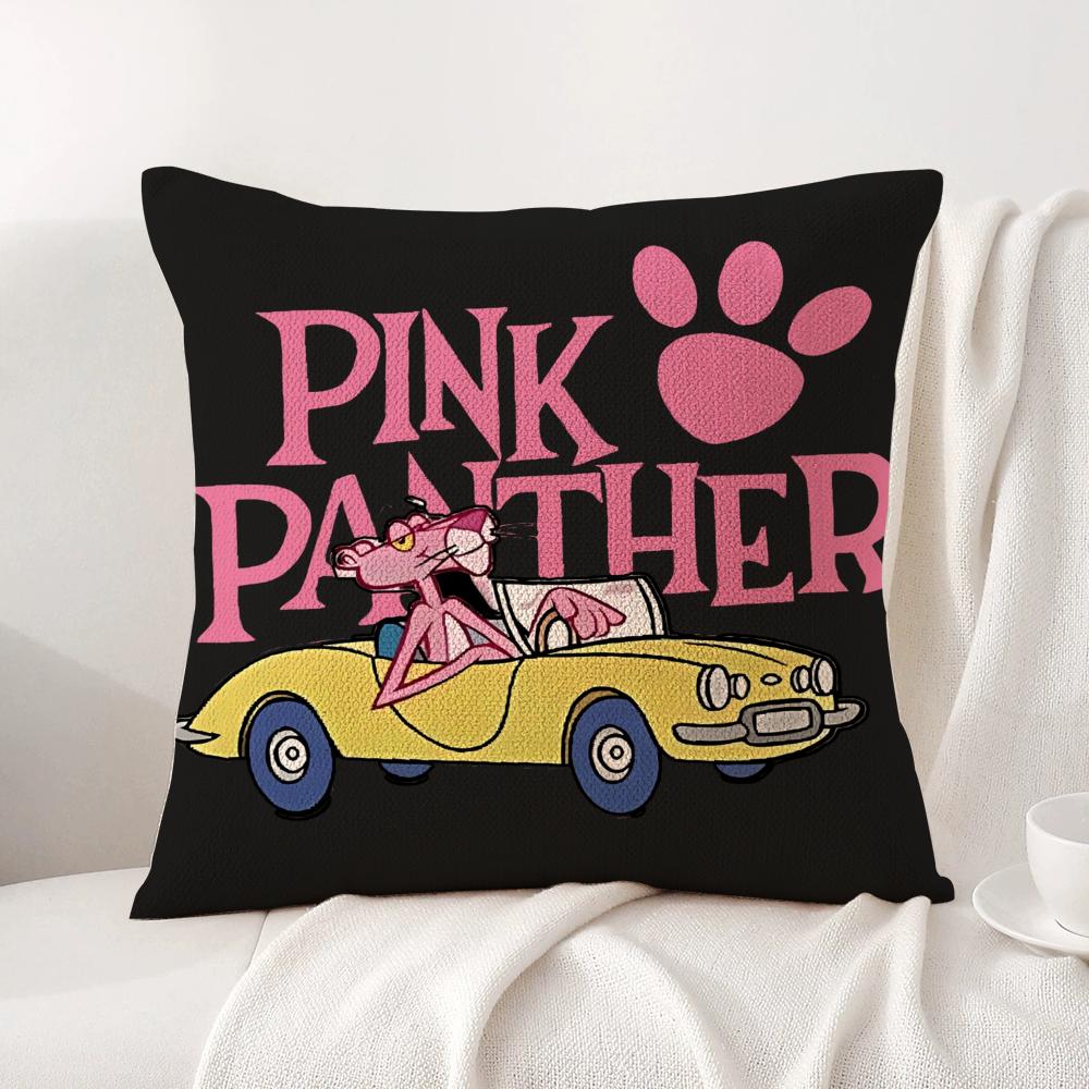 NEW pink trendy brand Cushion Cover Natural Linen Organic Fabric DoubleSided Printing Sofa Home Decor Breathable Bed Pillow