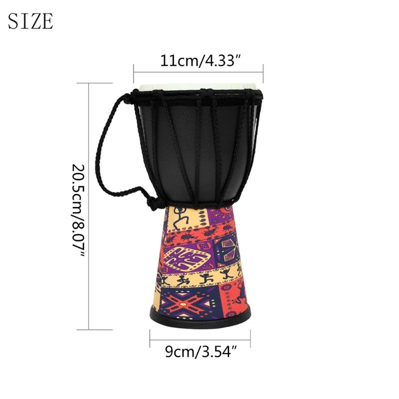 Hand Drum Percussion Musical Instrument Decorations Gifts with Colorful Pattern