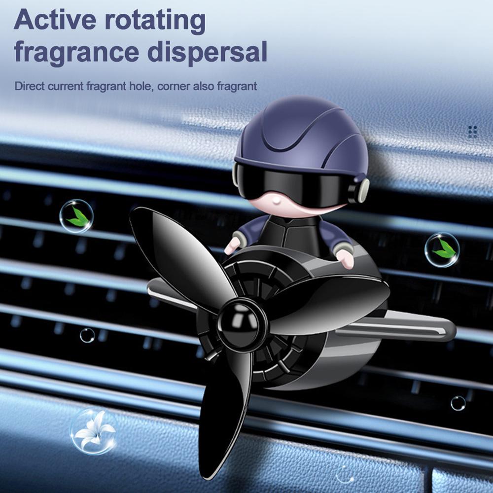 Освежитель воздуха для автомобиля Ароматерапия Автомобильные аксессуары Внутренний диффузор духов Вращающийся пропеллер Ароматизаторы Мультфильм