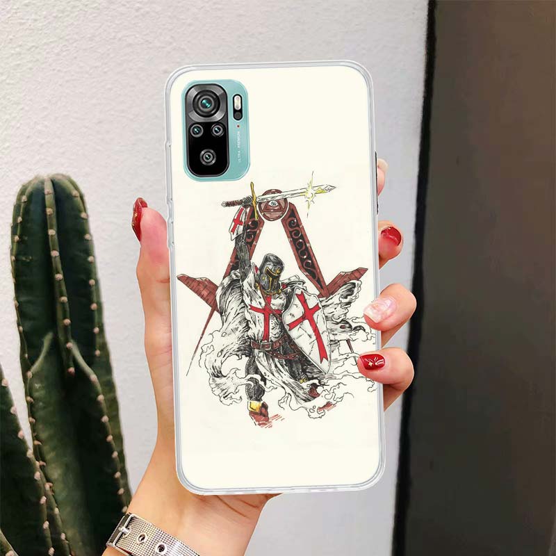 Knights Templar Crusades For Xiaomi Poco X7 X6 X5 X4 Nfc F6 F5 Pro Phone Case F4 Gt F3 M5S M5 M4 M3 X7Pro Fundas Cover Coque X6
