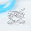 S925 Sterling Silver with Zircon Urban Fashion Trend Ring