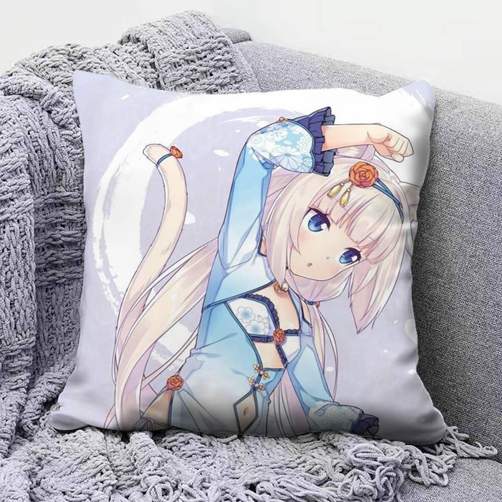Аниме-игра Nekopara Девушка Чехлы на Подушки для Дивана и Декоративные Пользовательские Наволочки