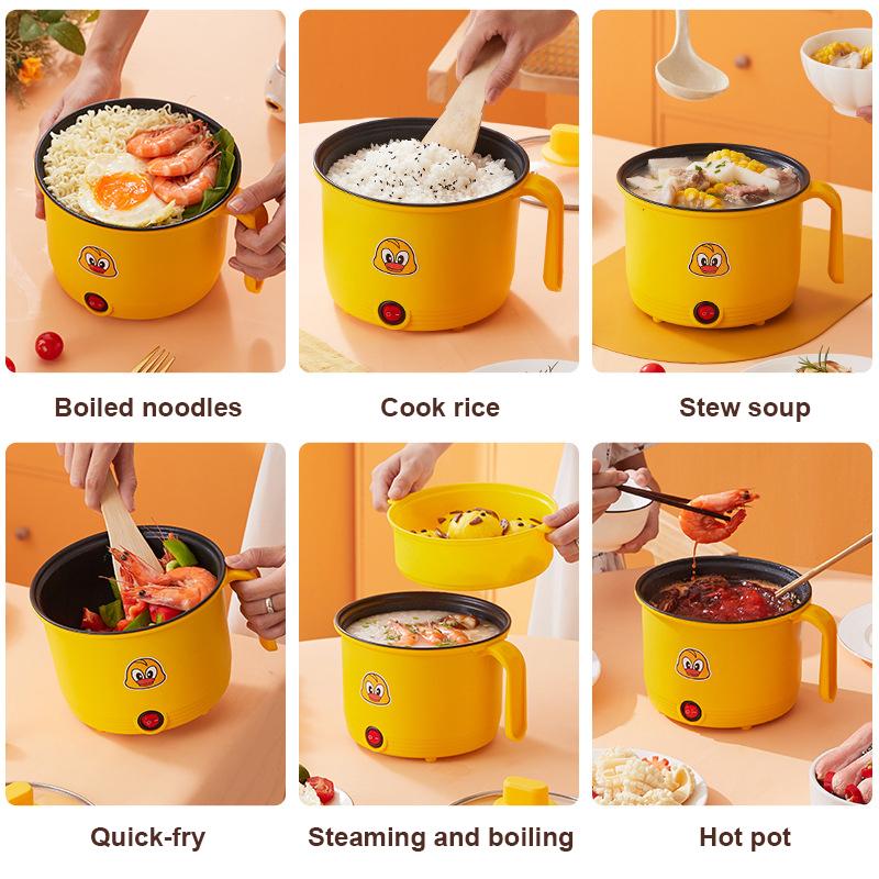 Электрическая кастрюля с антипригарным покрытием и пароваркой