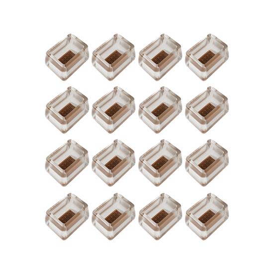 16 шт. Защитные накладки на ножки стула для пола, колпачки-протекторы для ножек табурета, противоскользящие колпачки для ножек стула для паркетных полов, защита от царапин, снижение шума