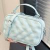 Летняя сумка высокого класса, легкая роскошь, нишевая, женская, 2025, новая мода, зарубежный стиль, маленькая квадратная сумка для ношения в руке, плечевая сумка-мессенджер