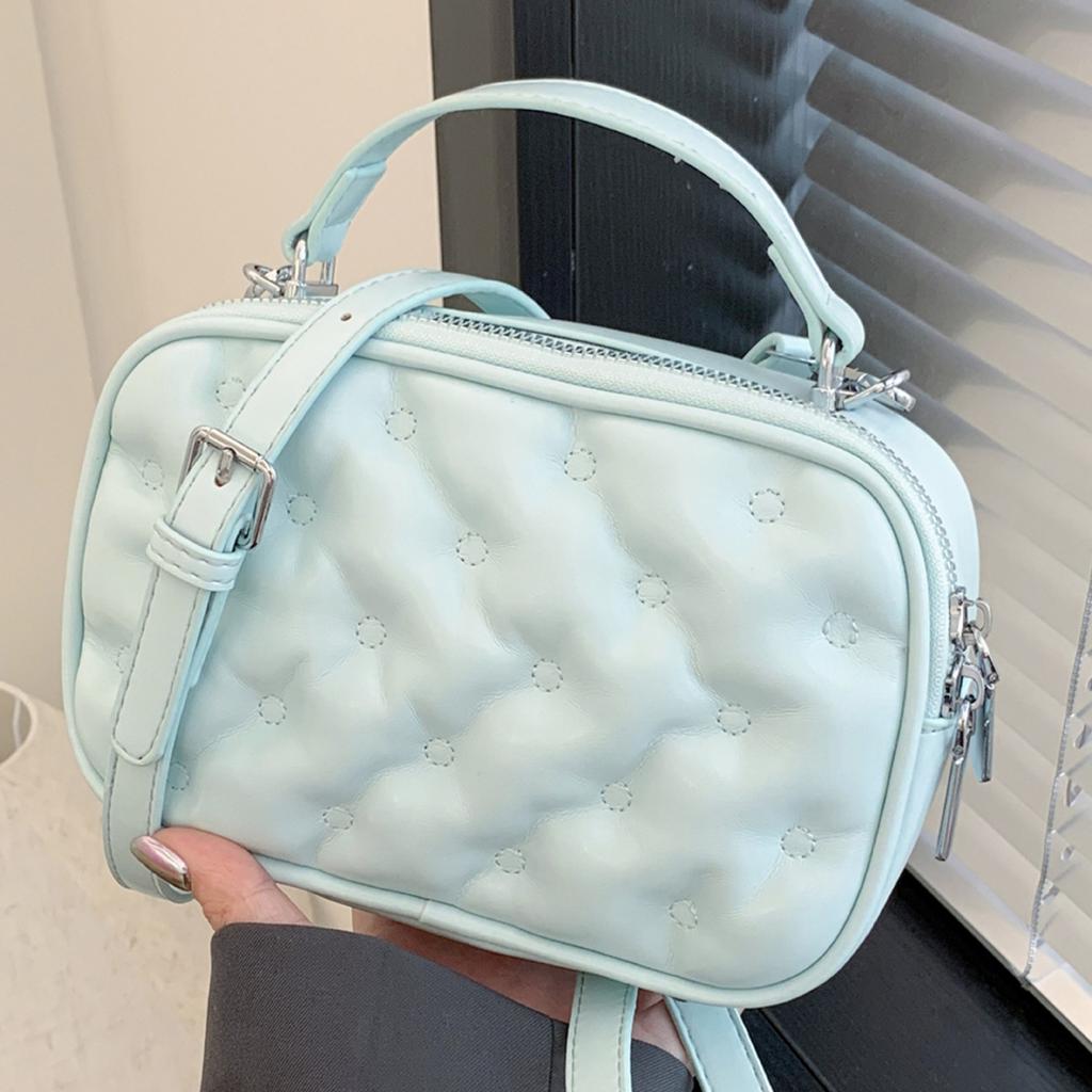 Летняя сумка высокого класса, легкая роскошь, нишевая, женская, 2025, новая мода, зарубежный стиль, маленькая квадратная сумка для ношения в руке, плечевая сумка-мессенджер