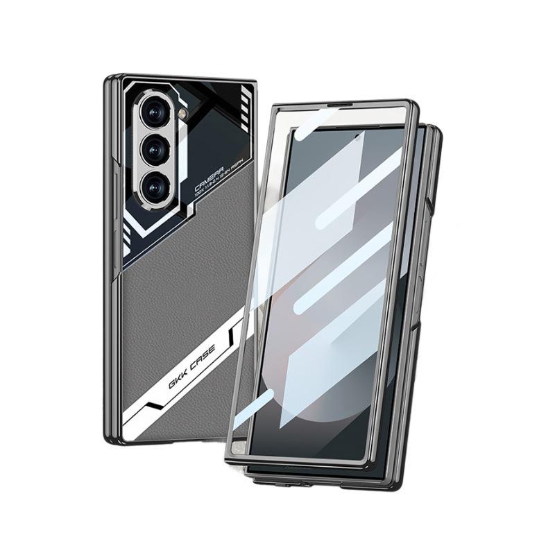 Электролитический кожаный чехол для Samsung Z Fold6 - Противоударный, Дизайн для киберспорта.