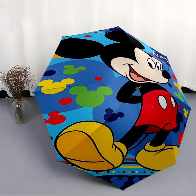 Personalized Name M-Mickey Print Umbrella - Automatic Open/Close, Eight-Rib Durable Frame, Automatic Folding Umbrella