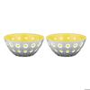Bol - Guzzini - Le Murrine - Jaune Et Gris - 12.5cm - Compatible Lave-vaisselle