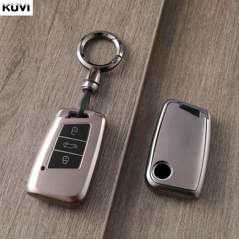 Новый чехол для автомобильного ключа Gun Grey TPU, чехол-брелок для VW Volkswagen Magotan Passat B8 Skoda Superb Kodiaq A7, аксессуары для автомобильного ключа