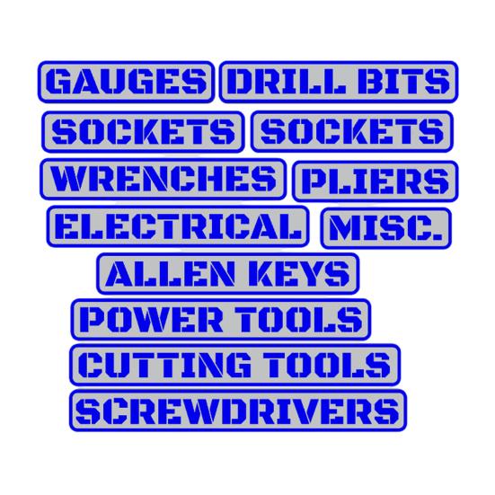 12 шт. Магнитные этикетки для ящика с инструментами Многоразовые 3D-печатные Органайзеры для ящиков с инструментами Аксессуары для стальных ящиков с инструментами, тележек, ящиков, шкафов Организация гаража своими руками