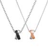 Парные necklaces-цепочки для мужчин и счастливые с гравировкой [Набор] Предварительно упакованные 4℃ Necklaces, Женские, Подвески, "Будь вместе"
