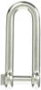 TRUSCO Long Square Head Stainless 12mm D Piece 1 Shackle, Steel, (1 = Bag) TLKS-12