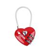 Милые цифры Кодовый Дорожный Красный Форма в форме Пароль Любовь Сердце Замок-замок Цифровой Замок Замок