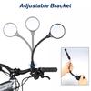 2Pcs Long Bicycle Rearview Handlebar Mirrors 360Fahrenheitor Mountain Road Bike Motorcycle Bendable Hose Adjustable Rearview Mirror