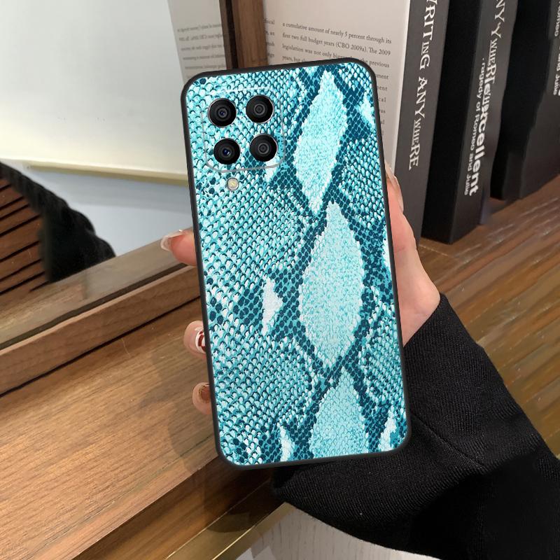 Чехол с принтом под змеиную кожу для Samsung Galaxy M56 M16 M36 M33 M53 M13 M12 M32 M52 M20 M15 M55 M31 M14 M35 M34 M54
