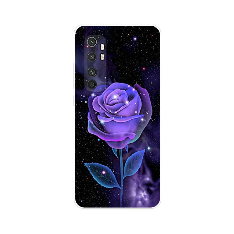 Чехол для Xiaomi Mi Note 10 Lite Чехол Силиконовый Мягкий ТПУ Цветок Fundas для Xiaomi Mi Note 10Lite Note10 Lite Capa ударопрочный Para