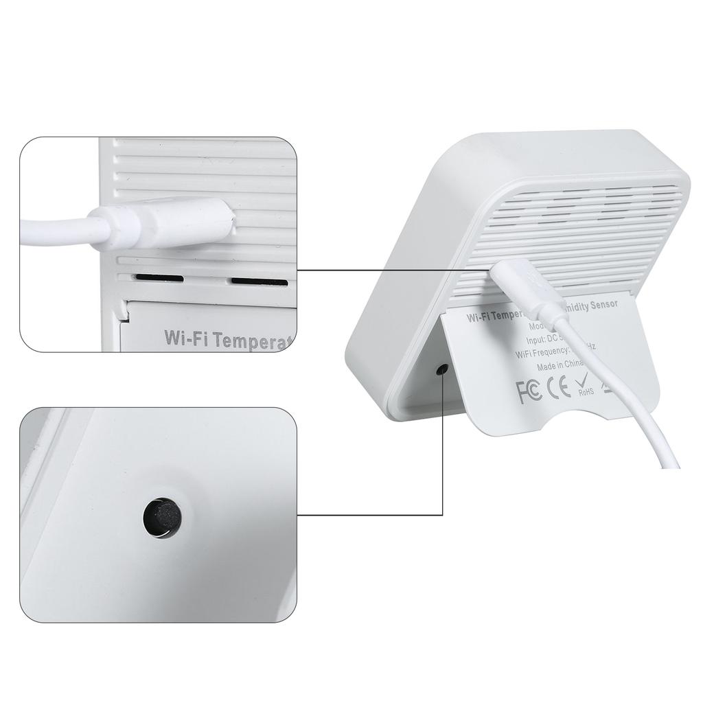 WIFI датчик температуры и влажности с ЖК-экраном ЖК-цифровой комнатный термометр-гигрометр
