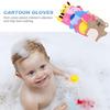 Kids Bath Mitts, 5 Pcs Cute Animal Washcloths Gloves, Bath Sponge Body Washcloth Mitt for Boys Girls Children Hand Bathing Shower