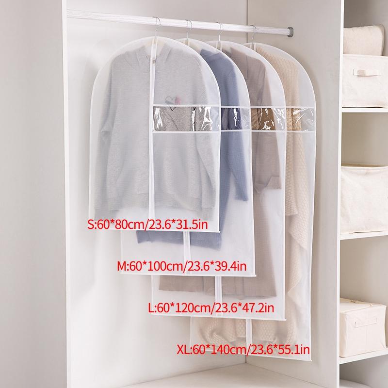 Dustproof Clothing Covers Damp-proof Garment Bags Clothes Dust Cover Suit Dress Protector Dressing Room Hanging Closet Organizer