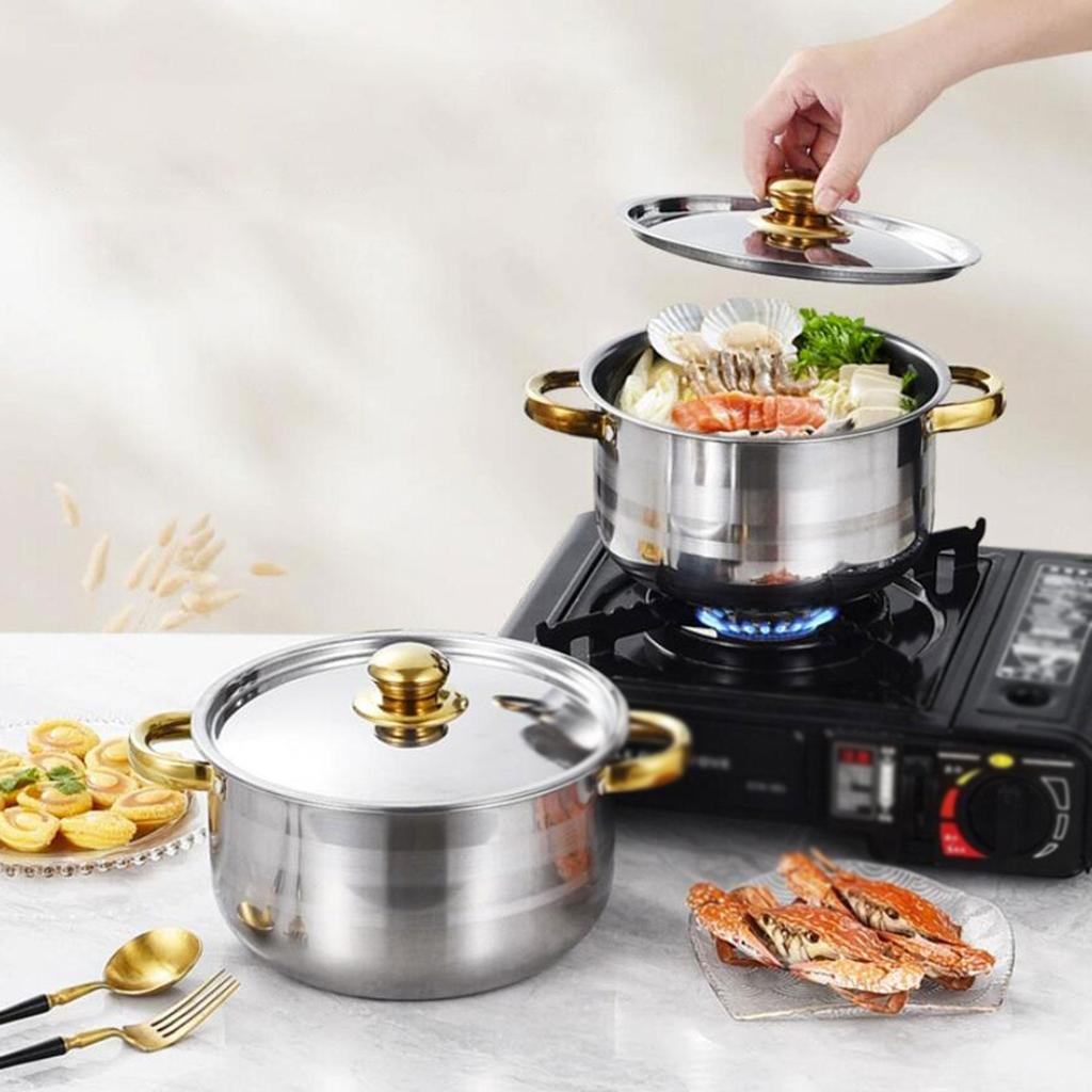 5 шт. Набор кастрюль с крышкой, кастрюля для пасты с ручками, индукционная кастрюля для кухни, набор кухонных принадлежностей для домашнего ресторана