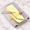 Stainless Steel Cheese Slicer Cutter Board for Block Cheese Butter Vegetables Precise Grid Lines Easy To Clean Kitchen Gadget