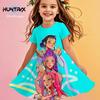 Kpop Demon Hunters Kpop Anime Girls Dress Summer Kids Cartoon Princess Beach Dress Casual Nightgown