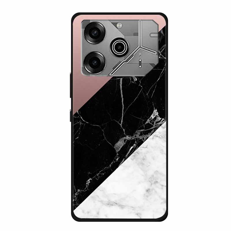 Чехол для Tecno Pova 6 Pro Мраморный ТПУ Силикон Мягкая Задняя Крышка Чехлы для Телефона для Tecno Pova6Pro 5G LI9 Защитный Покрашенный Микой Coque
