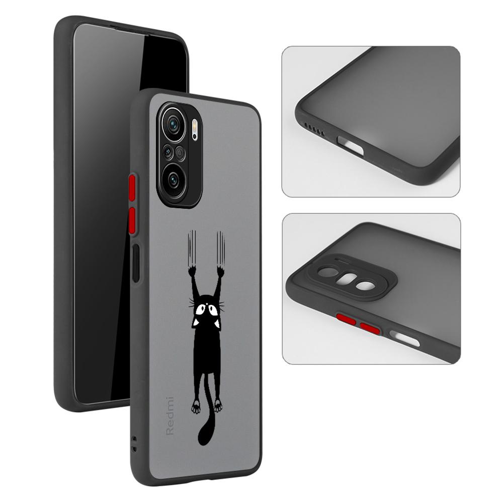 Чехол для телефона Coque для Redmi 9C A1 Plus 10 12 5G A2 10A 9A 9T 12C 10C 9 K40 Pro Матовый чехол Ударопрочный Милый Забавный Счастливый Кот