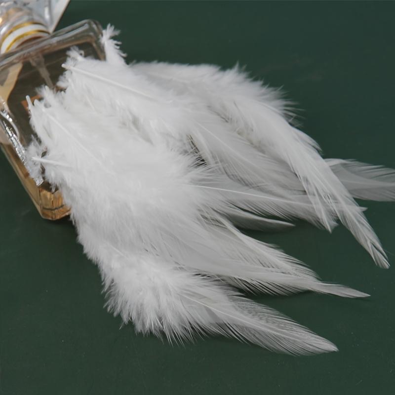 Rooster Feather 3-5inches for Crafts Grizzly Chicken Saddle Fly Tying Feather Dream Cather Jewelry Earring Accessory