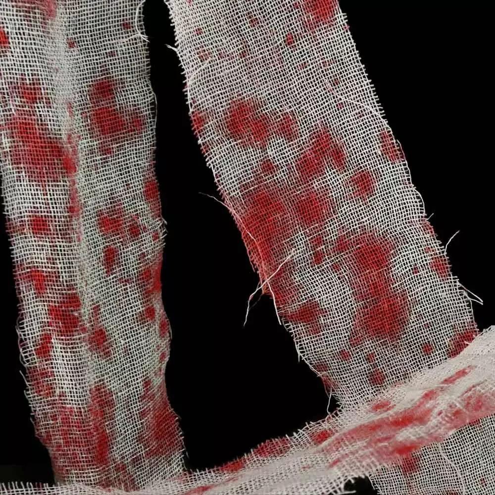 Хеллоуин марлевая ткань Экологичная искусственная кровяная марля DIY искусственная кровяная повязка