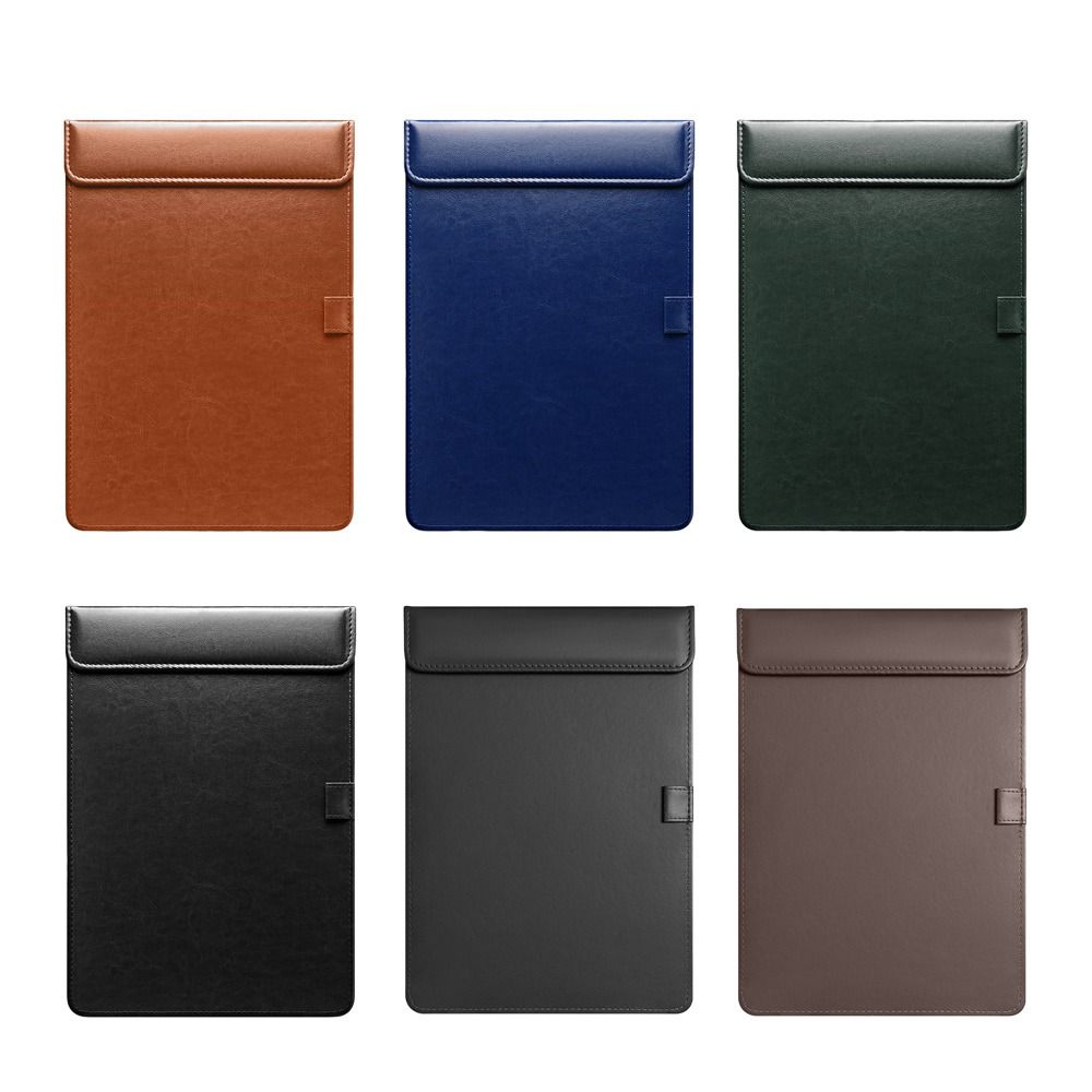 PU Leather Signature Writing Pad Magnetic Absorption Menu Folder Multi-functional Clip Board Hotel