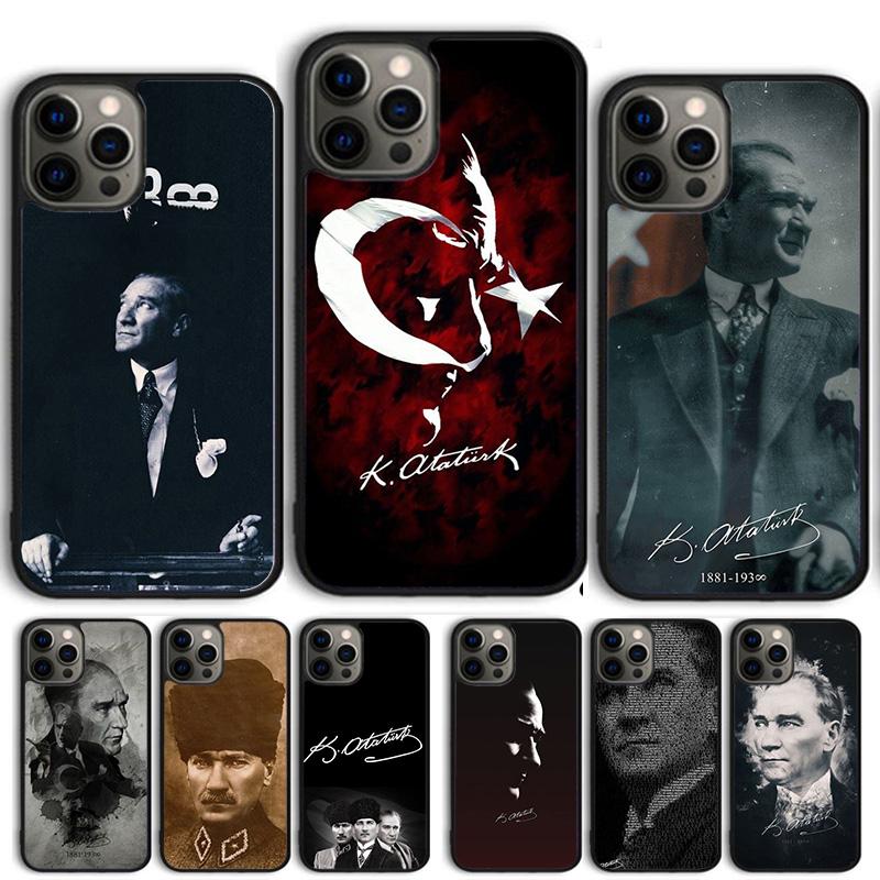 Чехол для телефона Мустафы Кемаля Ататюрка Для iPhone 17 Air 16 15 14 13 12 Pro Max 11 Pro Max Plus Coque Shell
