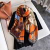 1PC 180*90cm Keep Warm New Elegant Luxury Silk Scarf Decoration Shawl Sun Protection With Women Fashion
