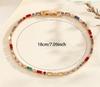 Zircon Beaded Bracelet for Women - Multicolor Party Jewelry