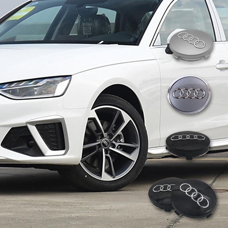 Wheel Center Cap Hub Covers Badge For 4s Car Styling A3 A4 A5 A6 A7 A8 Q5 Q7 RS 60mm 61mm 68mm 69mm 4B0601170A Car Accessoriess4