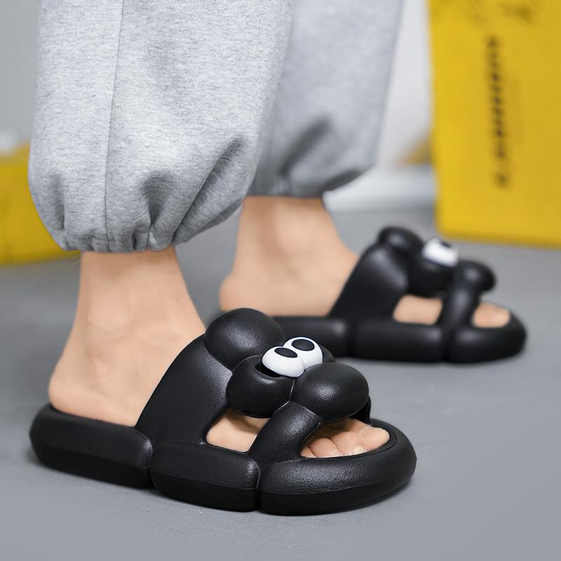 Fashion Casual Platform Slippers Home Flat Women's Sandals Summer 2025 Trend Cartoon Designer Shoes Indoor Outdoor Beach Elegant