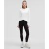 Lululemon Rulu Gathered Waist Long Sleeve Running Top White