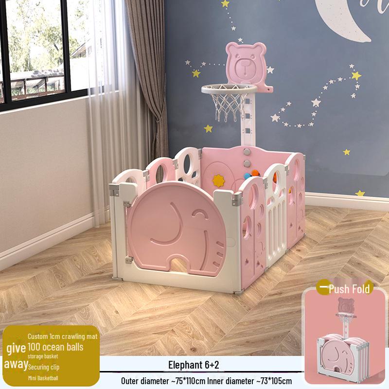 Детский безопасный складной манеж с ковриком для ползания для младенцев и малышей