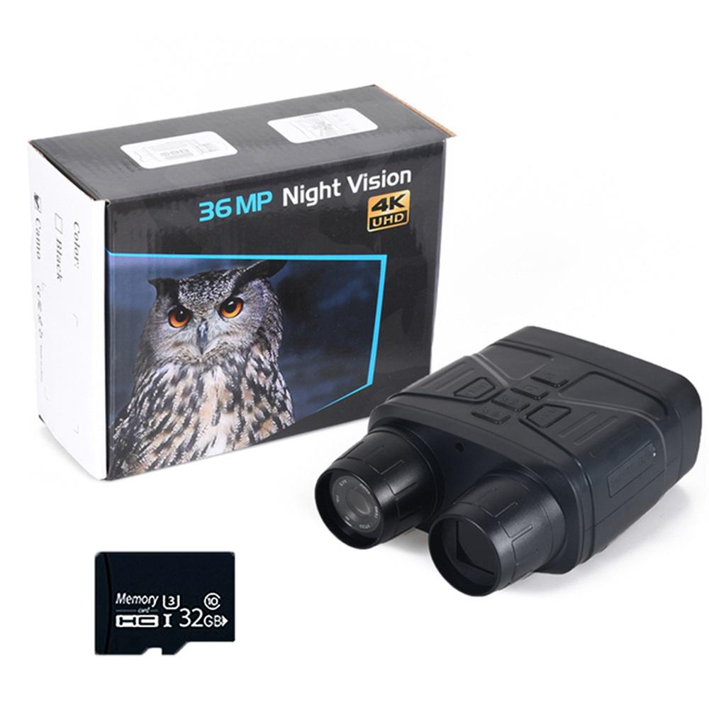 Nv4000 4k Uhd 36mp 400 м инфракрасный бинокль ночного видения портативный мини-телескоп камера 5x цифровой зум для охоты и кемпинга